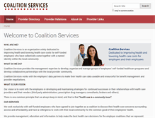 Tablet Screenshot of coalitionservices.com
